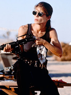 Linda Hamilton as Sarah Connor in Termintor 2